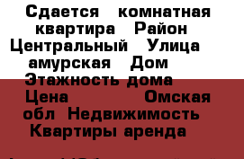 Сдается 1-комнатная квартира › Район ­ Центральный › Улица ­ 21 амурская › Дом ­ 20 › Этажность дома ­ 5 › Цена ­ 10 000 - Омская обл. Недвижимость » Квартиры аренда   